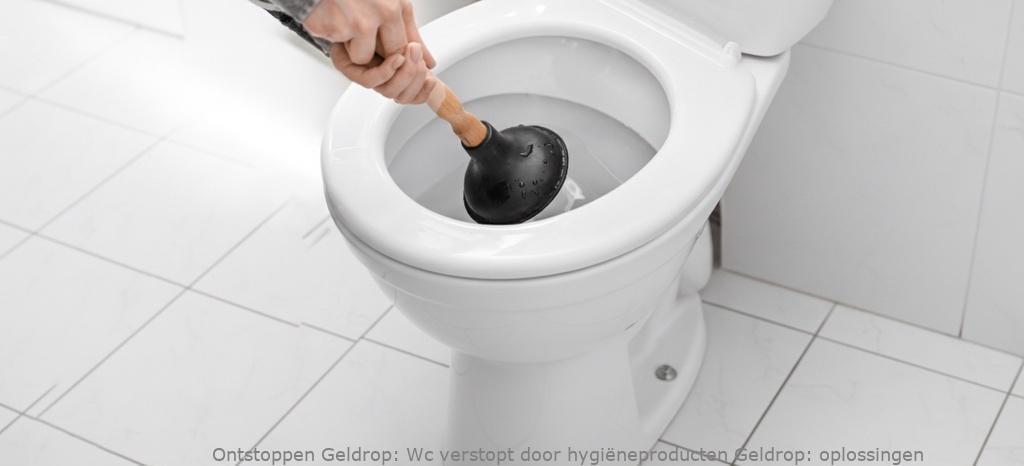 Wc verstopt door hygiëneproducten Geldrop: oplossingen